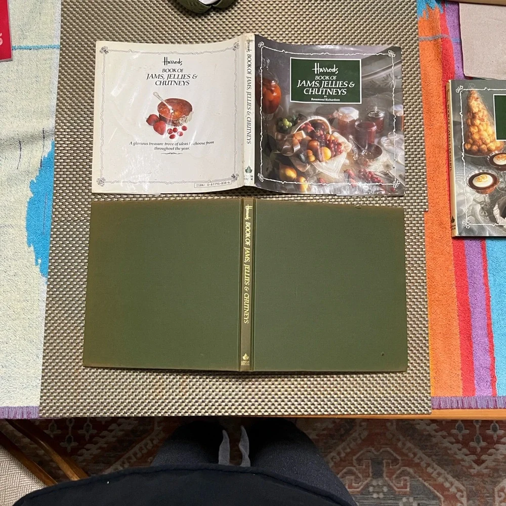 Harrods Book of Jams, Jellies & Chutneys - Green and Brown Cover